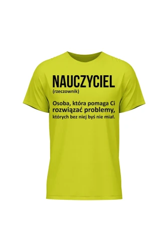 Koszulka męska Nauczyciel rzeczownik