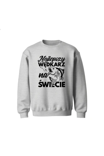 Bluza dziecięca bez kaptura Najlepszy wędkarz na świecie