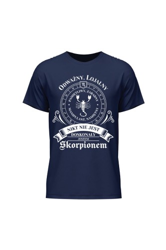 Koszulka męska Nikt nie jest doskonały jestem Skorpionem