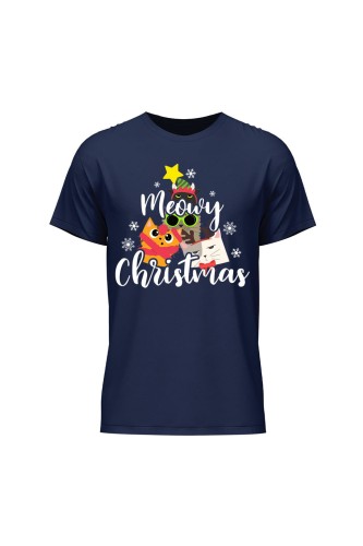 Koszulka męska Meowy Christmas