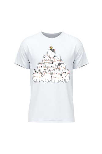 Koszulka męska Z choinką z kotków