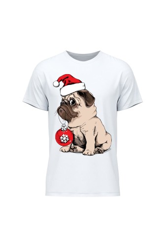 Koszulka męska Świąteczny piesek 