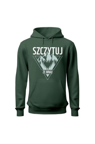 Bluza męska z kapturem Szczytuj ze mną