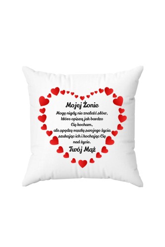 Poduszka Mojej Żonie serce