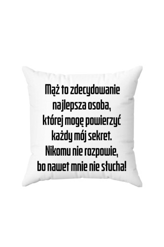 Poduszka Mąż to zdecydowanie najlepsza osoba 