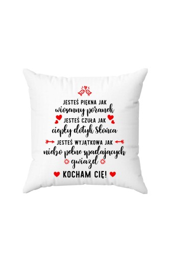 Poduszka Jesteś pięka jak wiosenny poranek