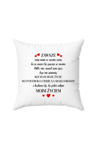 Poduszka Zawsze miej mnie w swoim sercu