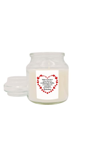 Świeca zapachowa z wieczkiem Gdybym musiał wybierać między oddychaniem a miłością do ciebie