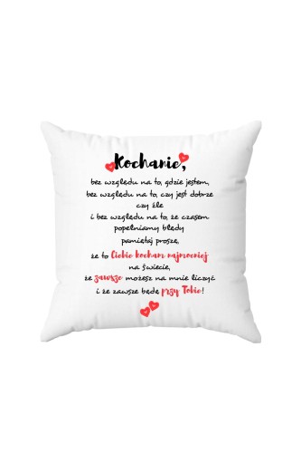 Outlet Poduszka Kochanie bez względu na to gdzie jestem