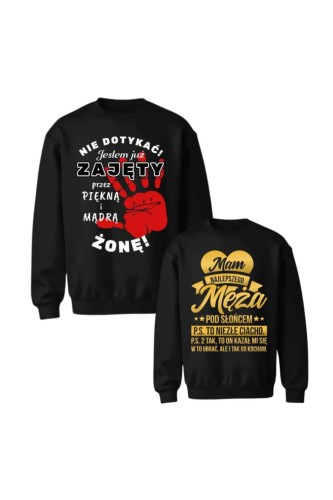 Zestaw bluz Mam Najlepszego Męża Zajęty przez  Piękną Żonę