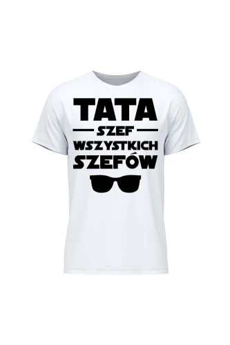 Koszulka męska Tata szef wszystkich szefów