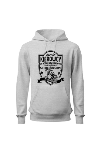 Bluza męska z kapturem Najlepsi zostali kierowcami ciężarówek