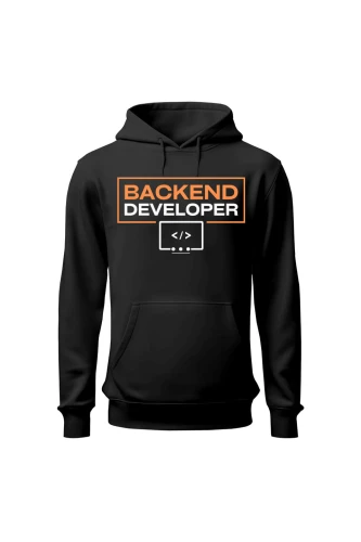 Bluza męska z kapturem Backend developer