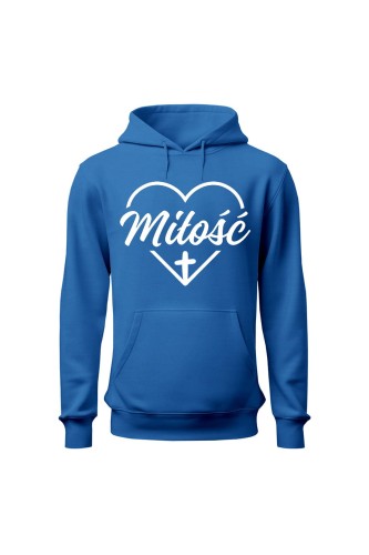 Bluza męska z kapturem Miłość w sercu
