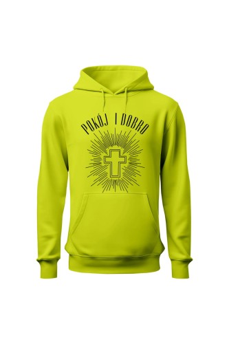 Bluza męska z kapturem Pokój i dobro