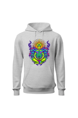 Bluza męska z kapturem Hippies Alien