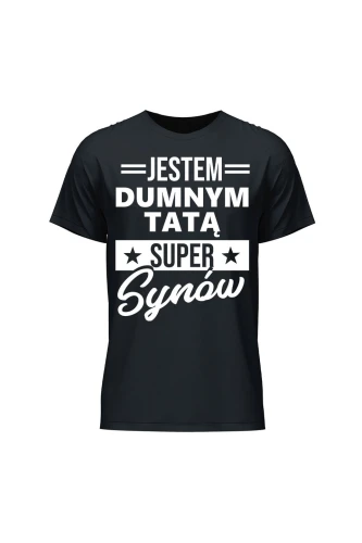 Koszulka męska Dumny Tata Super Synów