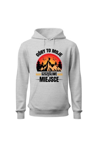 Bluza damska z kapturem Góry to moje szczęśliwe miejsce