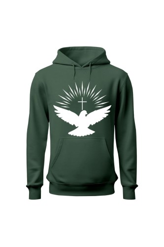 Bluza damska z kapturem Gołąb duch święty