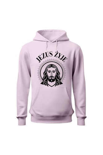 Bluza damska z kapturem Jezus żyje