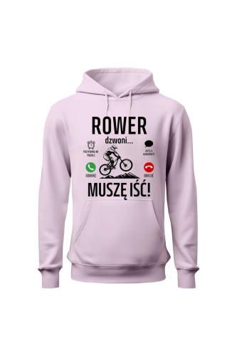 Bluza damska z  kapturem Rower dzwoni muszę iść Downhill