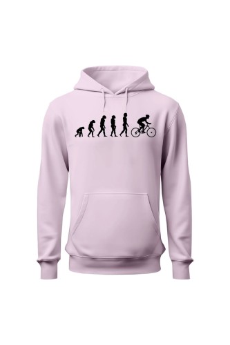 Bluza damska z  kapturem Ewolucja rowerzysty