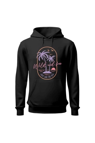 Bluza damska z  kapturem Wild and free