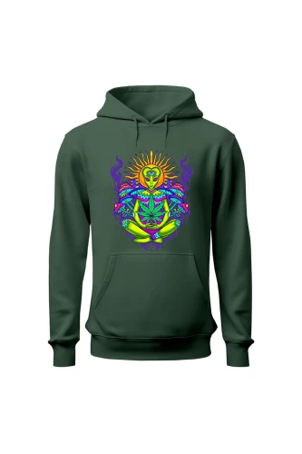 Bluza damska z  kapturem Hippies Alien