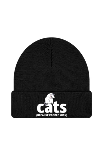Czapka zimowa Cats because people sck