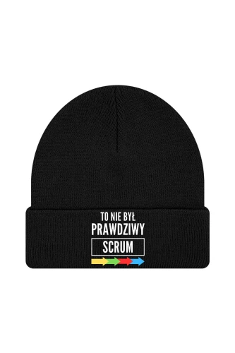 Czapka zimowa To nie był prawdziwy scrum