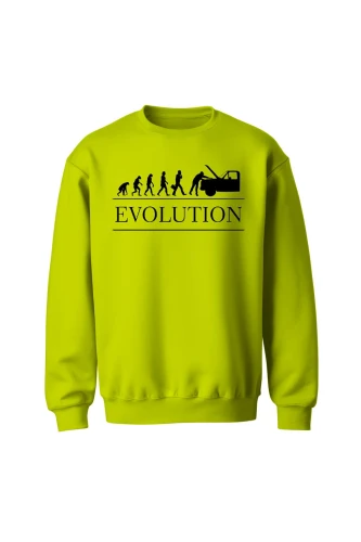 Bluza męska bez kaptura Ewolucja Mechanika