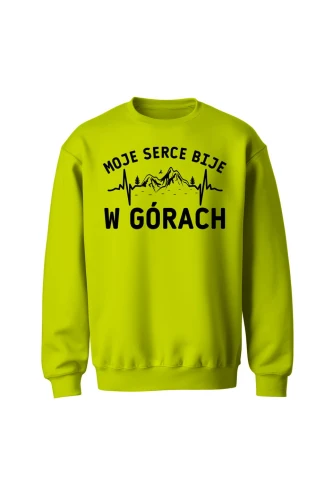 Bluza bez kaptura Moje serce bije w górach