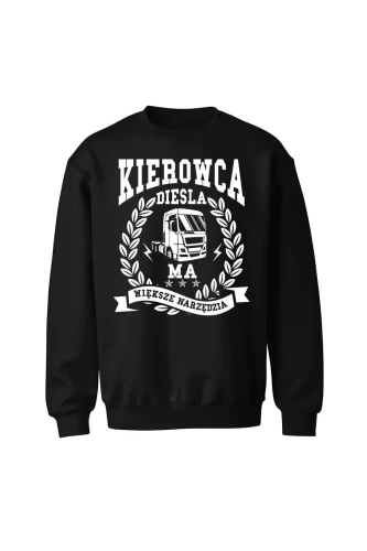 Bluza bez kaptura Kierowca diesla ma większe narzędzia