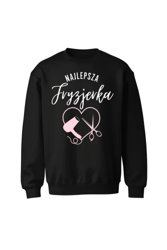 Bluza bez kaptura Najlepsza fryzjerka serce
