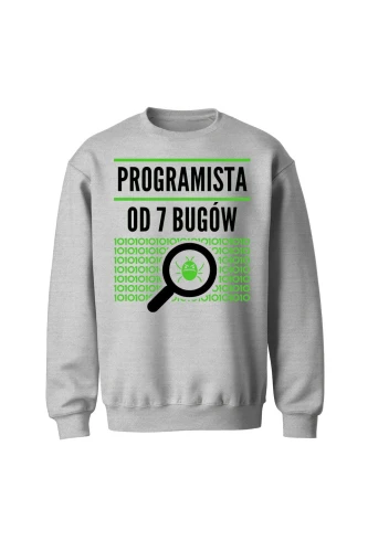 Bluza bez kaptura Programista od siedmiu bugów