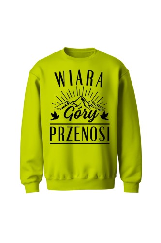 Bluza bez kaptura Wiara góry przenosi