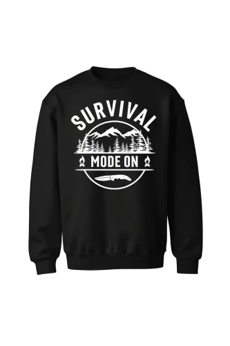Bluza bez kaptura Survival mode on