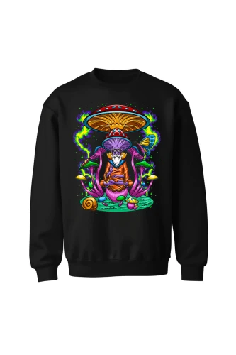 Bluza bez kaptura Psychedelic Mushroom
