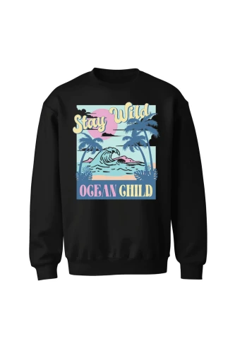 Bluza bez kaptura Stay wild ocean child
