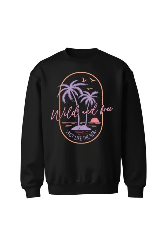 Bluza bez kaptura Wild and free
