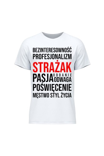 Koszulka męska Cechy strażaka