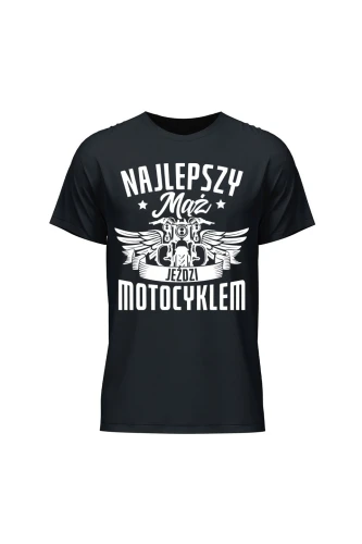 Koszulka męska Najlepszy mąż jeździ motocyklem