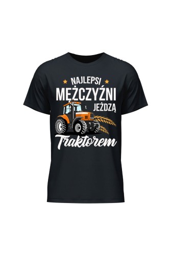 Koszulka męska Najlepsi mężczyźni jeżdżą traktorem