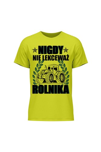 Koszulka męska Nigdy nie lekceważ rolnika
