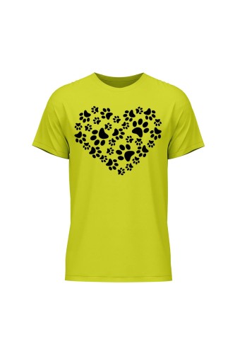 Koszulka męska Serduszko z kocich łapek