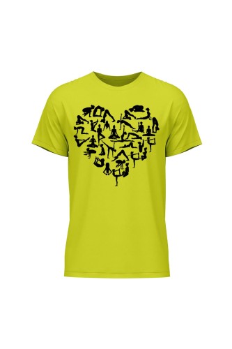 Koszulka męska Joga Serce