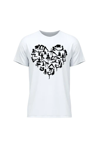 Koszulka męska Joga Serce