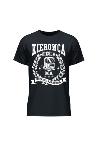 Koszulka męska Kierowca diesla ma większe narzędzia