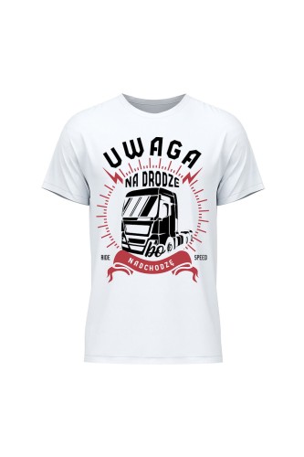 Koszulka męska Uwaga na drodze nadchodzę