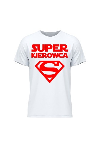 Koszulka męska Super kierowca czerwony